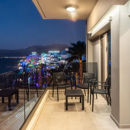 Palm Luxury Seafront Suites, Next To Palm Club, Lively Nights 아파트 헐소니소스